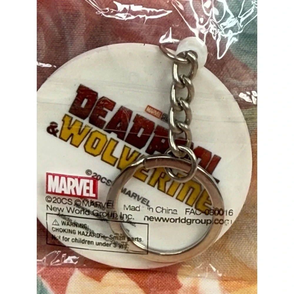 Marvel Deadpool Wolverine Logo‎ Keychain Round 2.5